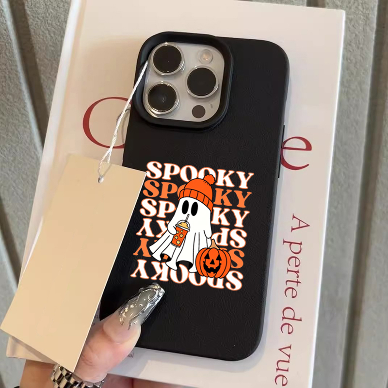 Phone Cases Cute Iphone 13 - 귀여운 할로윈 유령 호박 패턴 아이폰