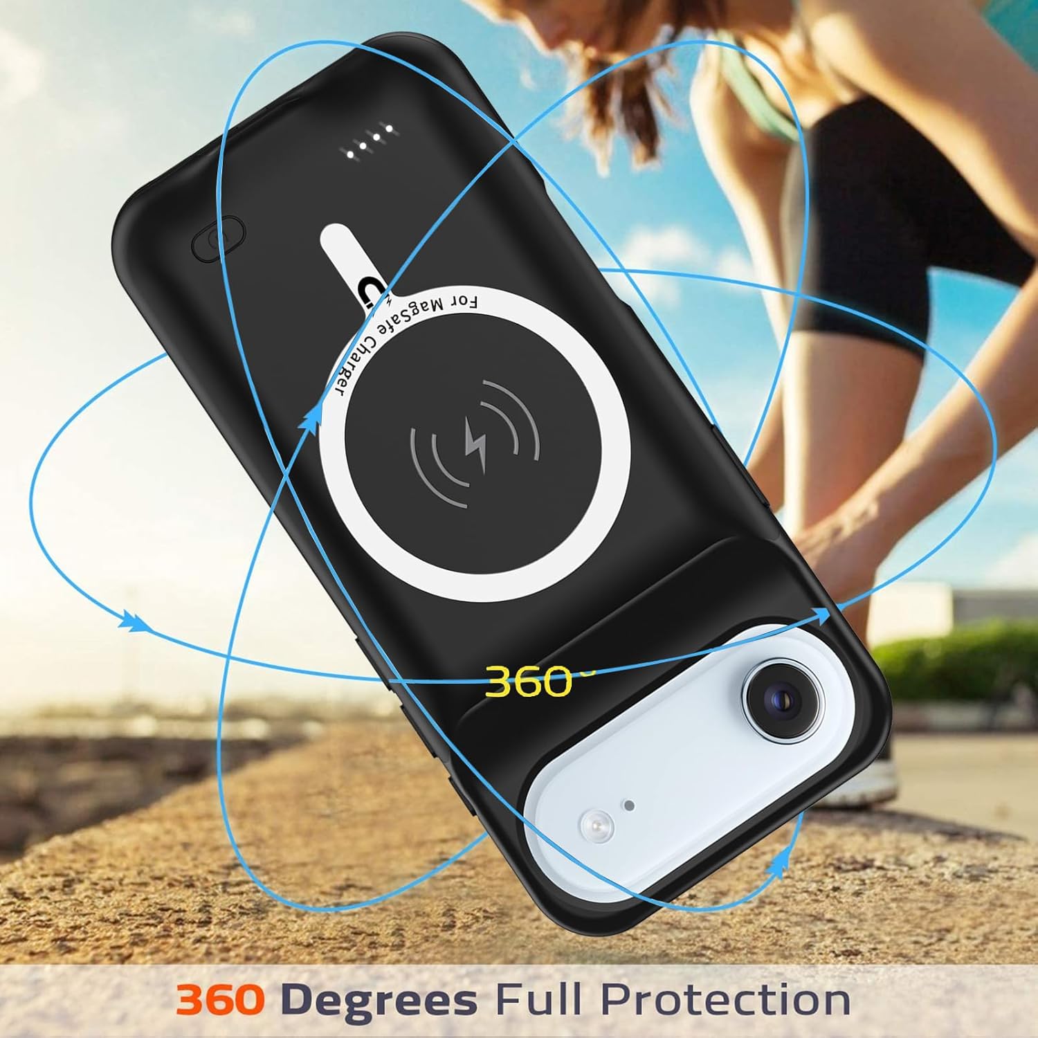 Phone Cases That Charge Your Phone - 10000mAh 소프트 실리콘 무선 배터리 충전