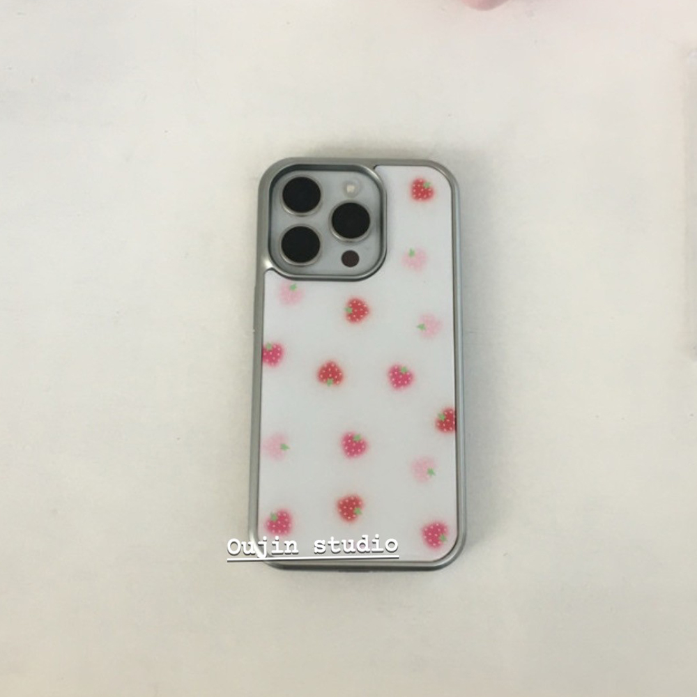 Phone Cases That Charge Your Phone - 인스 한국 딸기 크림 폰 케이스