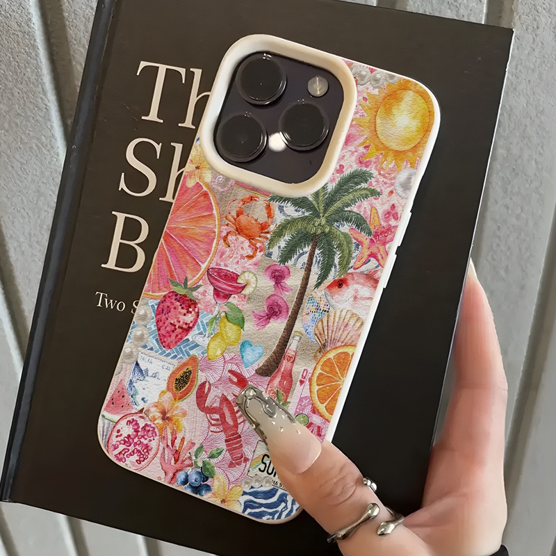Phone Cases Beach - 여름 해변 파티 콜라주 패턴 리치