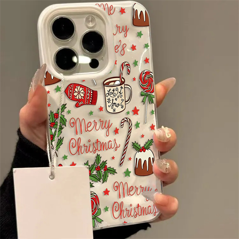 Phone Cases Cute Iphone 13 - 귀여운 크리스마스 패턴의 아이폰 케이스 (아이폰