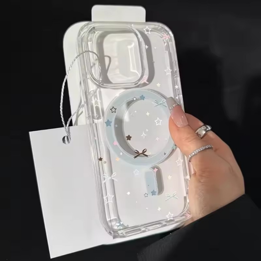 스타 보우 프린트 투명 폰 케이스 (아이폰 18, 17 - Clear Magsafe Case 리뷰 및 가격