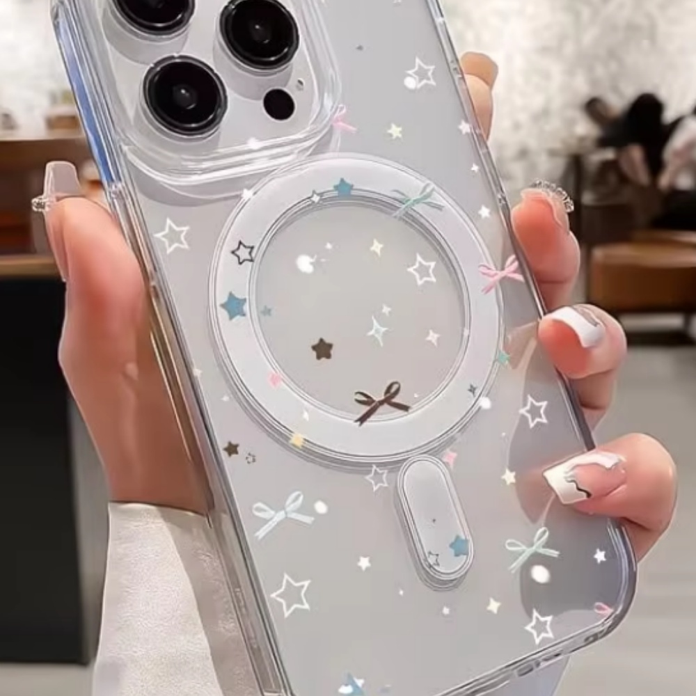 스타 보우 프린트 투명 폰 케이스 (아이폰 18, 17 - Clear Magsafe Case 리뷰 및 가격