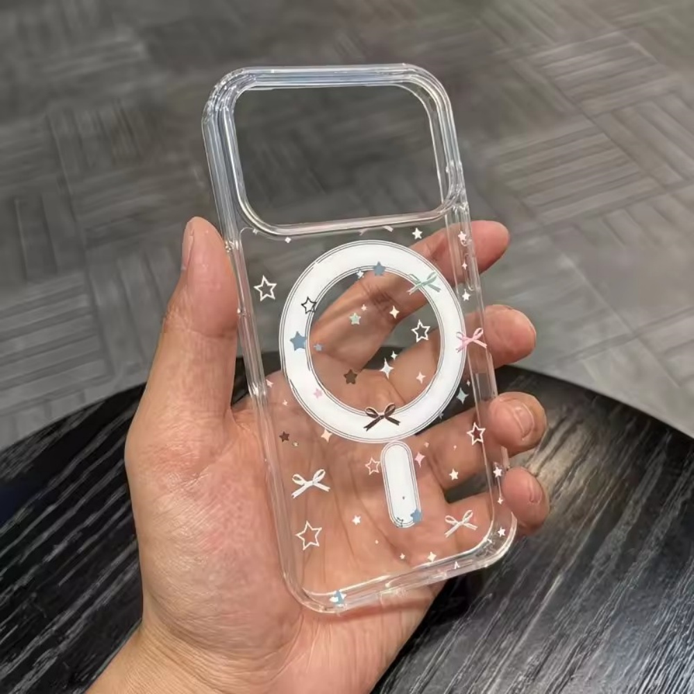 스타 보우 프린트 투명 폰 케이스 (아이폰 18, 17 - Clear Magsafe Case 리뷰 및 가격