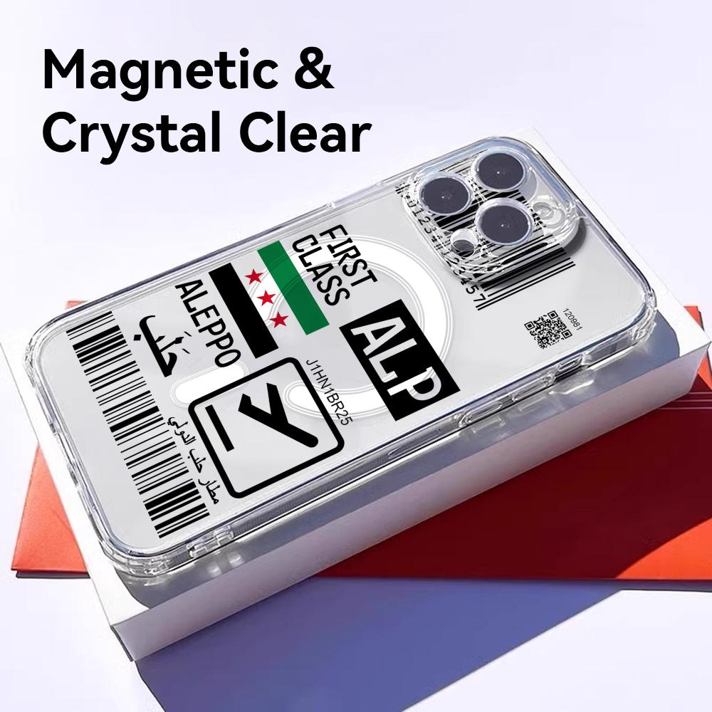 비행기 여행 티켓 시리아 아이폰 17-12 프로 맥스  - Clear Magsafe Case 리뷰 및 가격