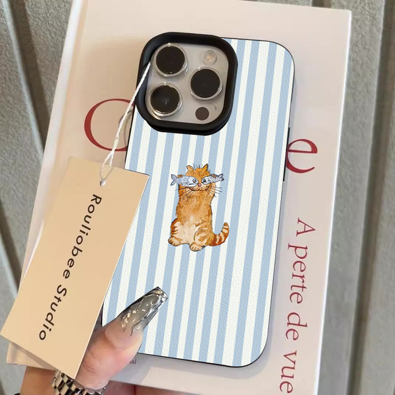 귀여운 줄무늬 새끼 고양이 물고기 디자인 아이폰 17  - Phone Cases Cute Iphone 13 리뷰 및 가격