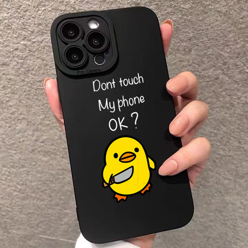 귀여운 미니멀리스트 만화 오리 실리콘 폰 케이스 아이폰 - Phone Cases Cute Iphone 13 리뷰 및 가격