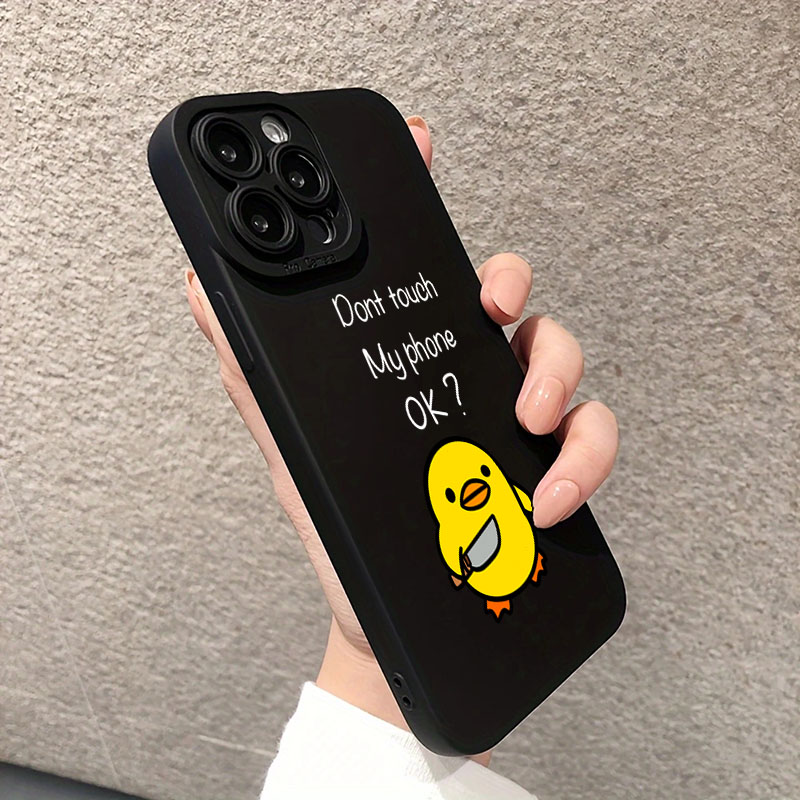귀여운 미니멀리스트 만화 오리 실리콘 폰 케이스 아이폰 - Phone Cases Cute Iphone 13 리뷰 및 가격
