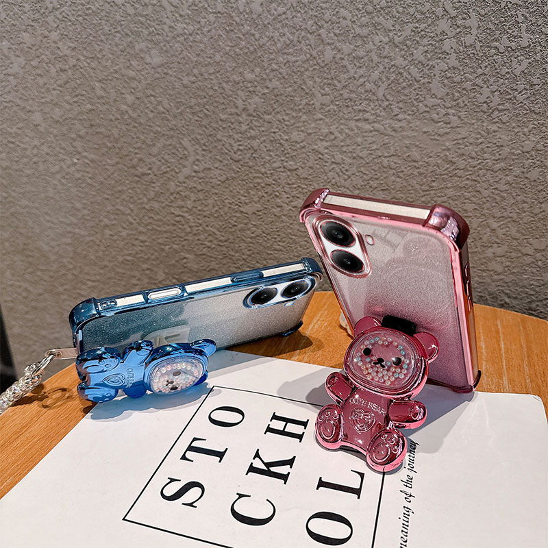 귀여운 곰 만화 홀더 진주 끈 스트랩 충격 방지 반짝이 - Phone Cases Quotes 리뷰 및 가격