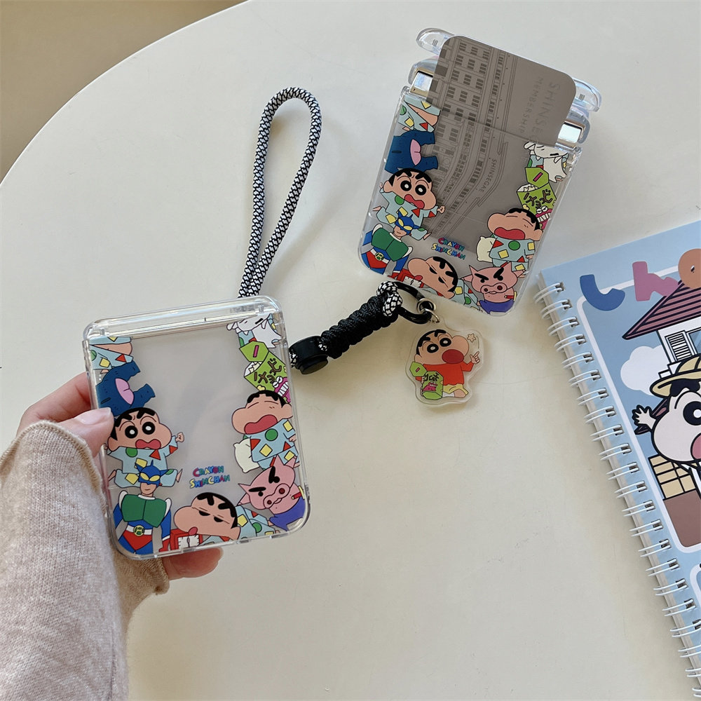 귀여운 일본 애니메이션 크레용신짱 카드 지갑 포켓 폰  - Phone Cases With Wallet 리뷰 및 가격