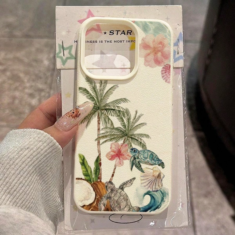열대 해변 코코넛 나무 바다거북 무늬 아이폰 케이스 ( - Phone Cases Beach 리뷰 및 가격