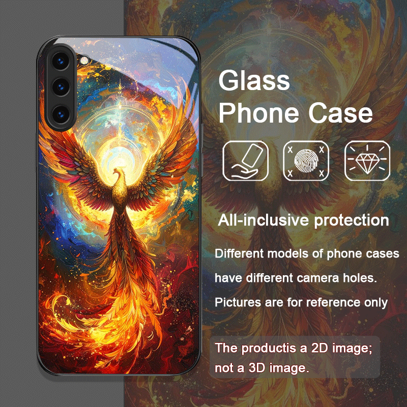 미학적인 불사조 깃털 패턴 강화유리 폰 케이스 삼성 갤 - Phone Cases Samsung S25 Ultra 리뷰 및 가격