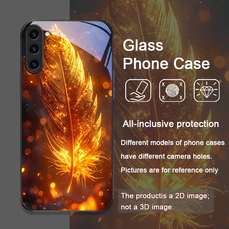미학적인 불사조 깃털 패턴 강화유리 폰 케이스 삼성 갤 - Phone Cases Samsung S25 Ultra 리뷰 및 가격