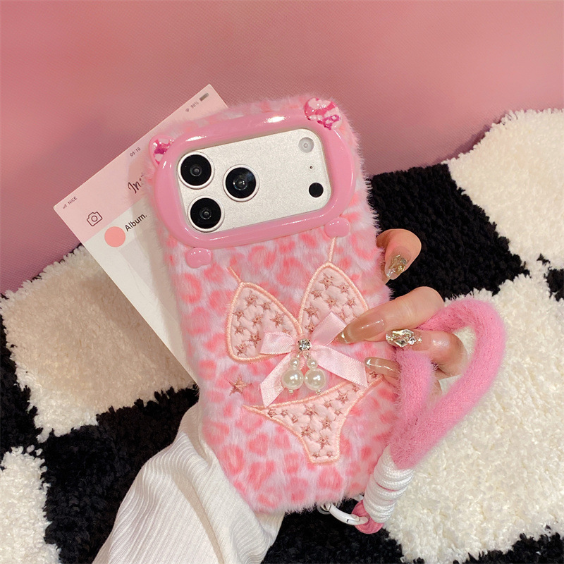 럭셔리 레오파드 프린트 비키니 패턴 플러시 폰 케이스  - Phone Cases Iphone 17 리뷰 및 가격