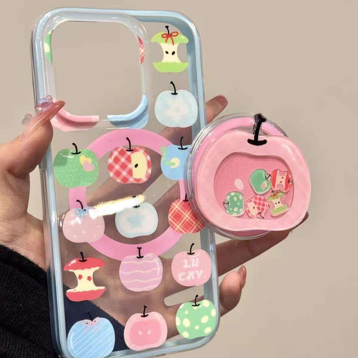 애플 쉐이크 만화 마그세이프 폰 마그네틱 그립톡 스탠드 - Phone Cases Quirky 리뷰 및 가격