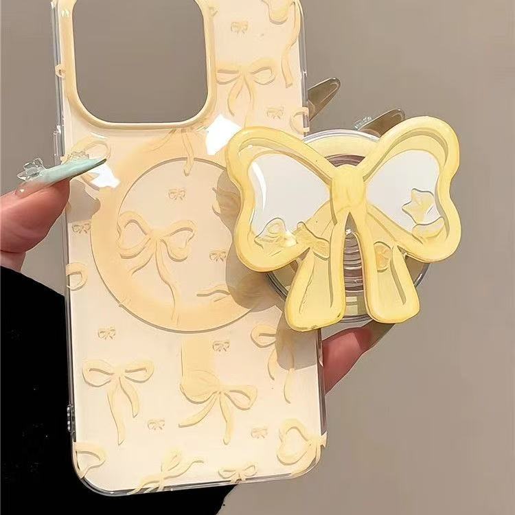 노란색 나비넥타이 캐릭터 마그세이프 폰 마그네틱 그립톡 - Phone Cases Quirky 리뷰 및 가격