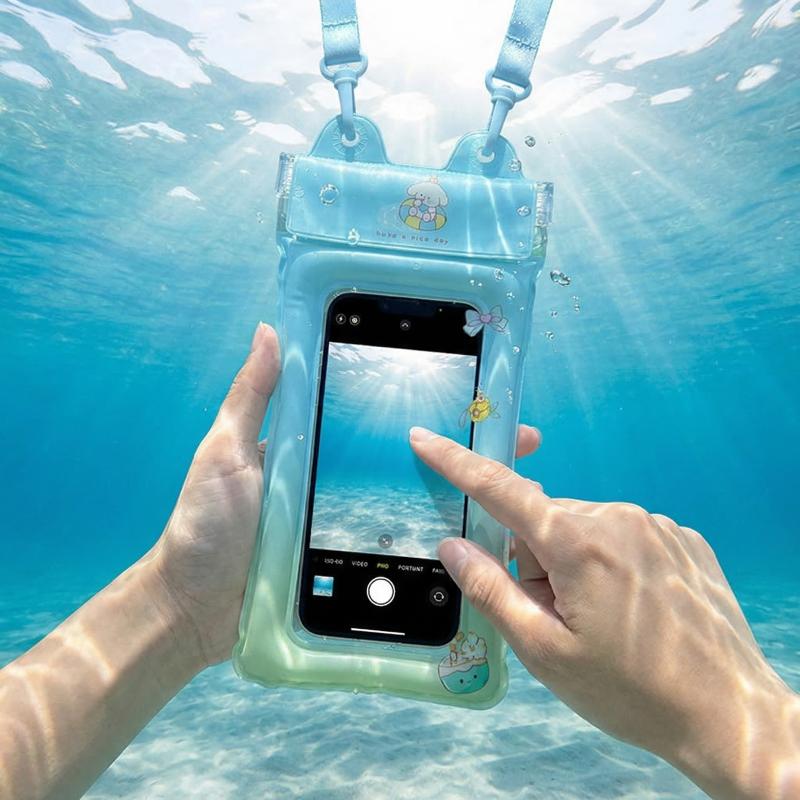 플로팅 에어쿠션 폰백 만화 방수 케이스 파우치 (카약, - Phone Cases Beach 리뷰 및 가격
