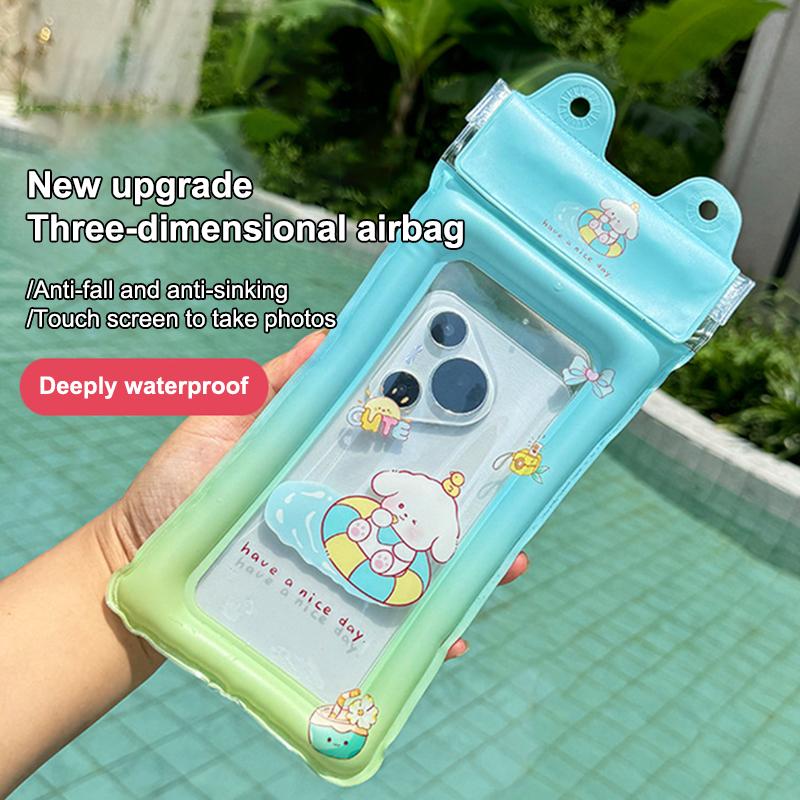 플로팅 에어쿠션 폰백 만화 방수 케이스 파우치 (카약, - Phone Cases Beach 리뷰 및 가격