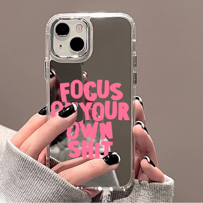 트렌디한 명언 & 컬러풀한 글자 거울 폰 케이스 (아이 - Phone Cases Quotes 리뷰 및 가격