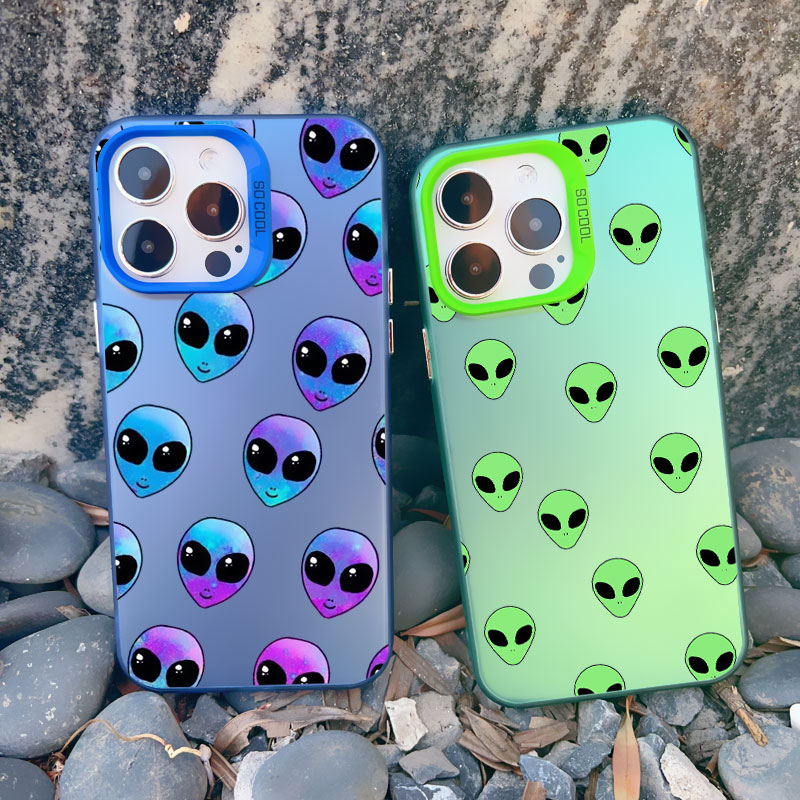 재미있는 만화 외계인 레이저 폰 케이스 (아이폰 17, - Phone Cases Quirky 리뷰 및 가격