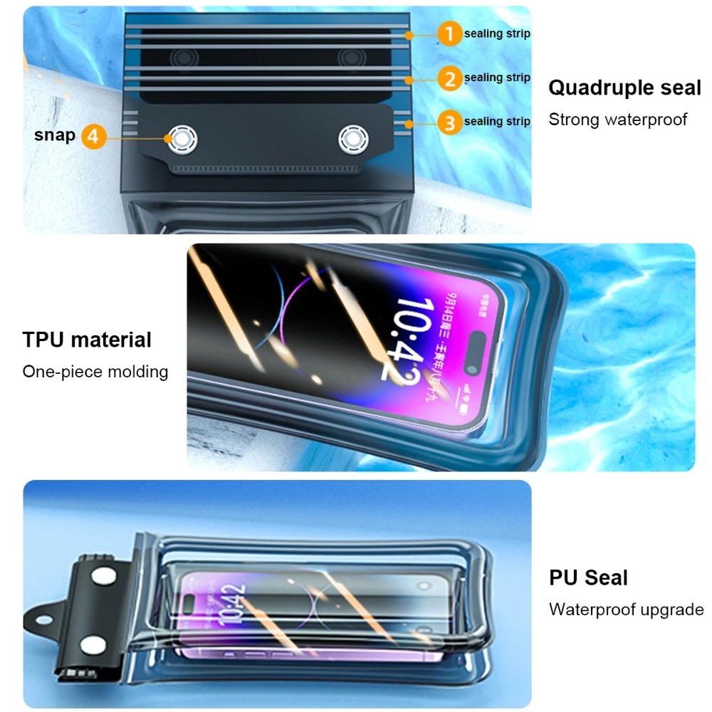 투명 방수 휴대폰 케이스, 수중에서 볼 수 있는 풀뷰  - Phone Cases Beach 리뷰 및 가격